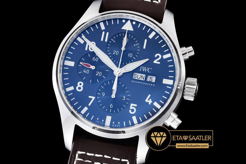 IWC0320 - 3777 Pilot Chrono SSLE Blue Le Petit V2 ZF A7750 - 01.jpg